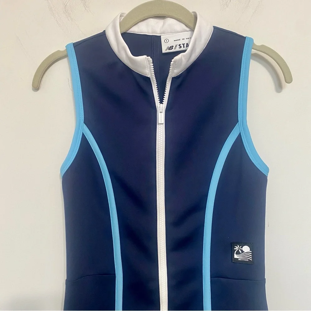 New Balance x STAUD Neoprene Dress Sz S Navy - Picture 5 of 12